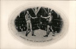Johnson - McVey, "Fighting Tar Babies" (1940's Reprint) Postcard