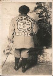 McKinney Fuller Motor Co. Dodge Advertising on Jacket Postcard