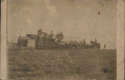 Threshing Machine, Harvester Postcard