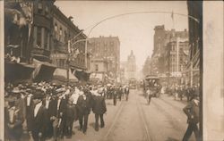 Grand Avenue on Circus Day before the Parade Postcard