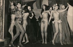 Topless Dancers Postcard
