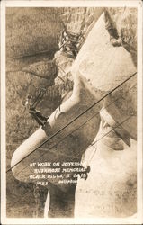 At Work on Jefferson, Rushmore Memorial Postcard