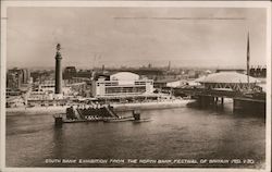 South Bank Exhibition from the North Bank, Festival of Britain England Postcard Postcard Postcard