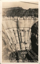 Boulder Dam from Lookout Point Hoover Dam, NV Postcard Postcard Postcard