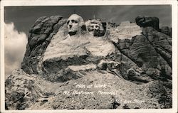 Men at Work Mt. Rushmore Memorial Keystone, SD Postcard Postcard Postcard