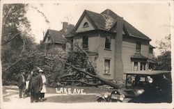 Lake Avenue, Cyclone 1917 Postcard