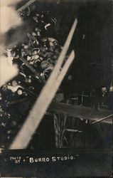 Pier Collapse in 1913 at Long Beach Municipal Auditorium Postcard