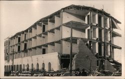 Calif. Hotel Sta. Barbara Quake 6-29-25 Postcard