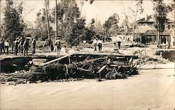 Arroyo Seco Flood 1912-13 Highland Park Postcard