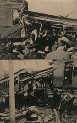 Wreck of Two Spokane & Inland Empire Electric Trains Idaho Postcard Postcard Postcard