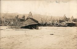 Arroyo flood 1912-13 Highland Park Postcard