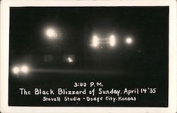 The Black Blizzard of Sunday, April 14 '35 Postcard