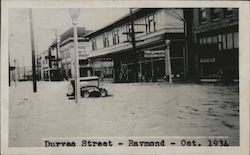 Street Flooding, October 1934 Postcard