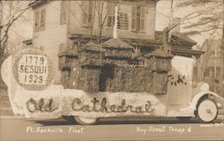 Fort Sackville Parade Float - Boy Scout Troop 6 - 1779 Sesqui 1929 Vincennes, IN Hennis Postcard Postcard Postcard