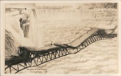 Memories of Great Niagara - Twisted Honeymoon Bridge Postcard