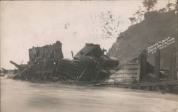 Engines and Boilers - SS Santa Clara Wreck November 19, 1915 Postcard