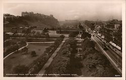 Edinburgh from Sir Walter Scott's Monument, Looking West Scotland Postcard Postcard Postcard