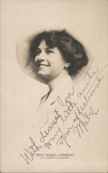Miss Mabel Lambert of Terry & Lambert - Autographed Postcard