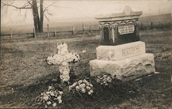 Grave of Henry A. Haupt, West Lebanon Cemetery Williamsport, IN Postcard Postcard Postcard