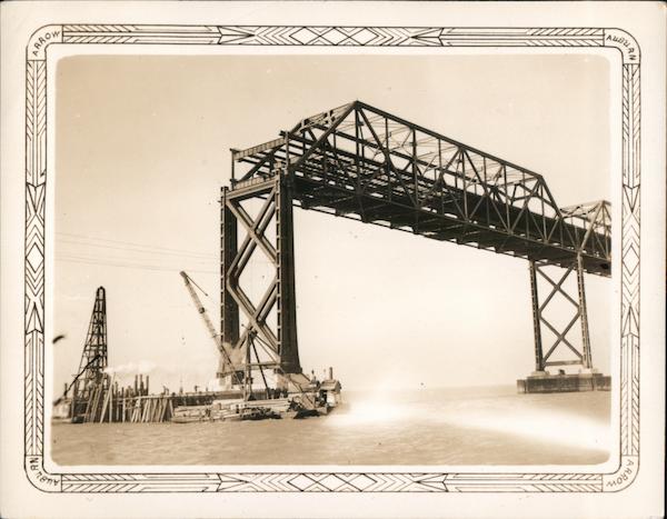 Carquinez Rail Bridge Under Construction Vallejo California
