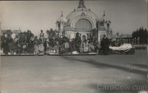 Tram Car, Visitor Transport and Festival Hall - PPIE San Francisco California