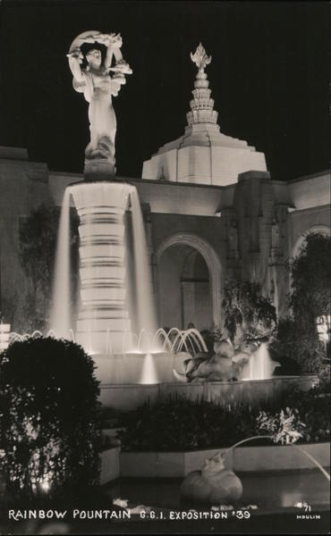 Rainbow Fountain, G.C.I. Exposition '39 San Francisco California