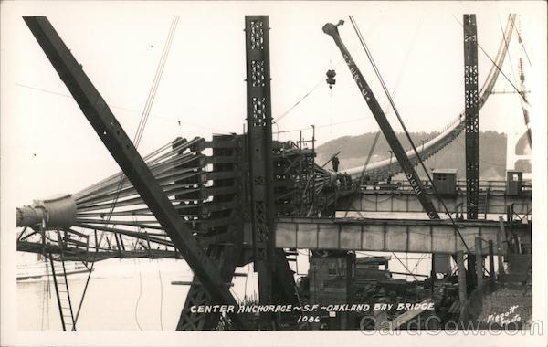 Center Anchorage - S.F. - Oakland Bay Bridge San Francisco California