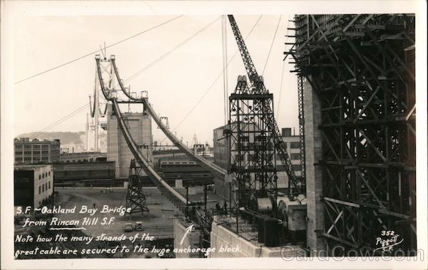 San Francisco-Oakland Bay Bridge from Rincon Hill California