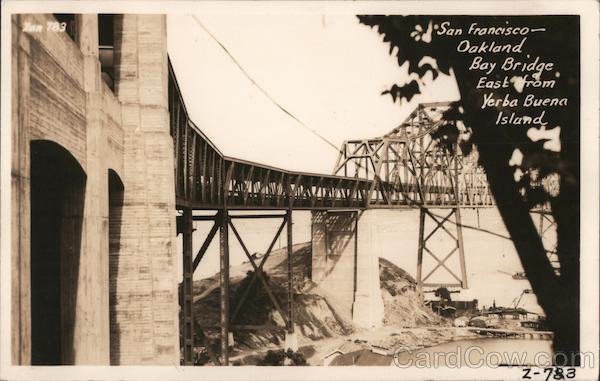 San Francisco-Oakland Bay Bridge East from Yerba Buena Island California