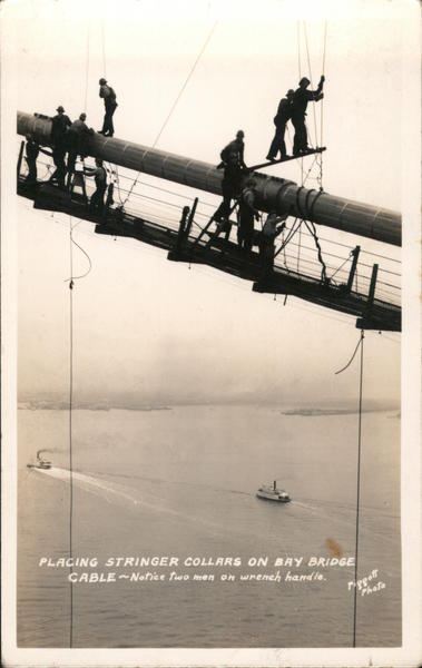 Placing Stringer Collars on Bay Bridge San Francisco California