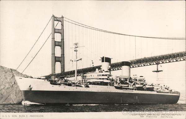 U.S.S. Gen Alex E. Anderson San Francisco California