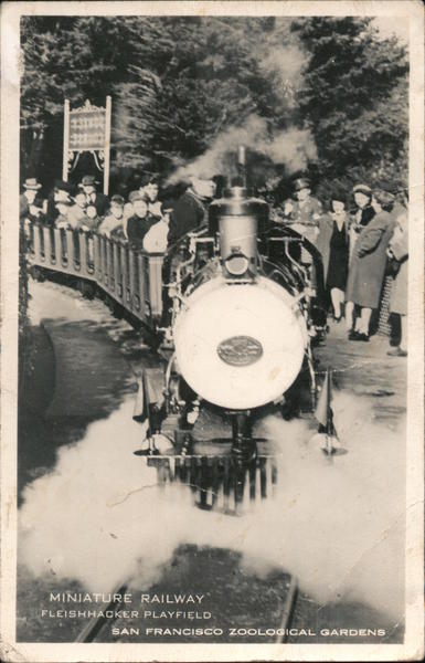 Miniature railway Fleishacker Playfield San Francisco Zoological Gardens California