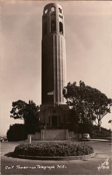 Coit Tower on Telegraph Hill San Francisco California