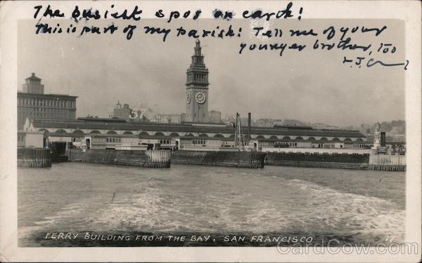 Ferry Building from the Bay San Francisco California