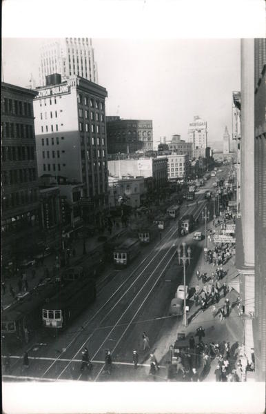 View of Market Street San Francisco California