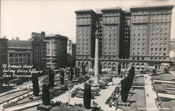 St. Francis Hotel Facing Union Square San Francisco California