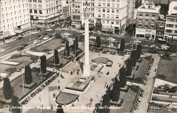 Union Square - Four Story Underground Garage - San Francisco California
