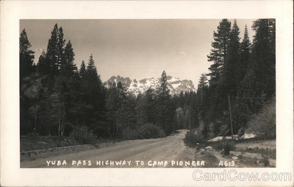 Yuba Pass Highway to Camp Pioneer California