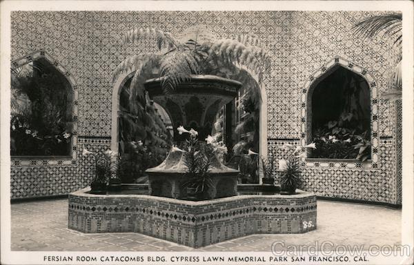 Persian Room Catacombs Bldg., Cypress Lawn Memorial Park Colma California