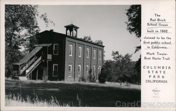 The Red Brick School House Columbia California