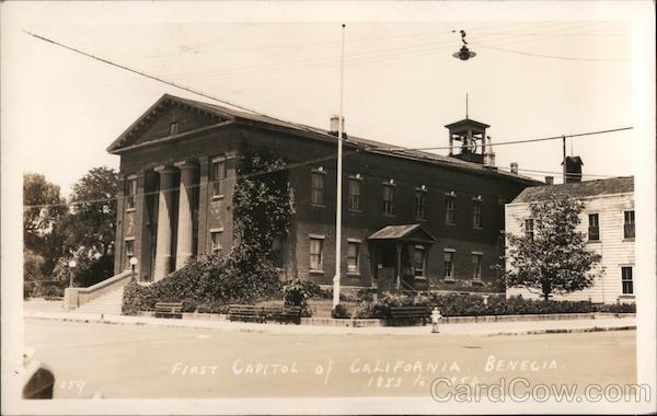 First capital of California 1853 to 1854 Benicia