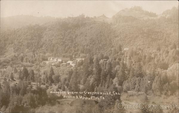 Birdseye view of Guerneville, Cal. California Golden & Upp Photo
