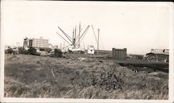 S.S. Barbara C discharging a cargo of lumber at 5th and Channel Original Photograph