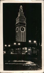 Ferry Building Illuminated in Honor of Pacific Fleet Original Photograph