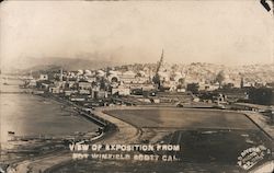 View of Exposition from Fort Winfield Scott Postcard