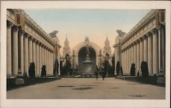 Fountain of Ceres, Court of Four Seasons. P.P.I.E. Postcard