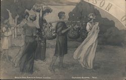 Detailed paining at Florence Lundborg - California Building P.P.I.E. Postcard