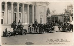 Fadgl Auto Train Pan-Pac. Int. Exposition 1915 Postcard