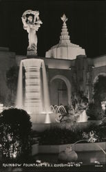 Rainbow Fountain, G.C.I. Exposition '39 Postcard