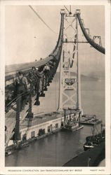 Progressive Construction, San Francisco Bay Bridge Postcard